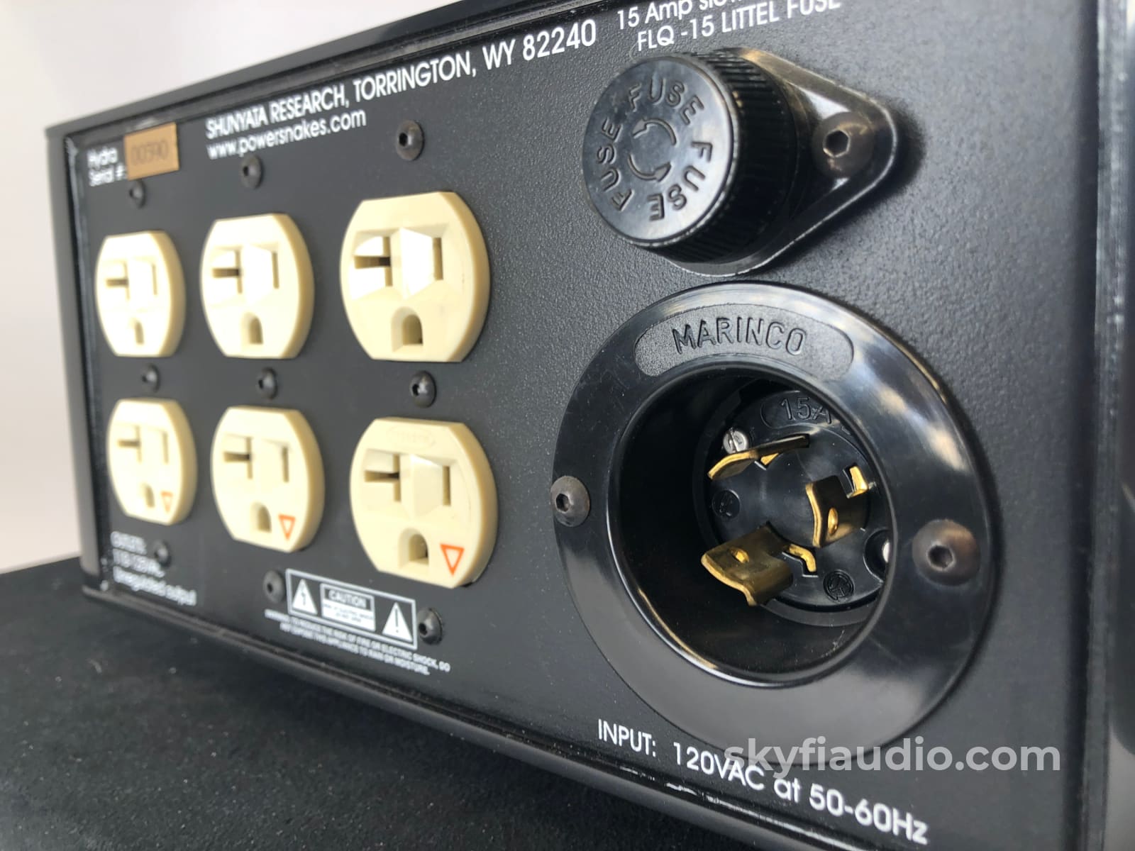 Shunyata Hydra Power Conditioner - The Original Solid Wood And Marble Version!