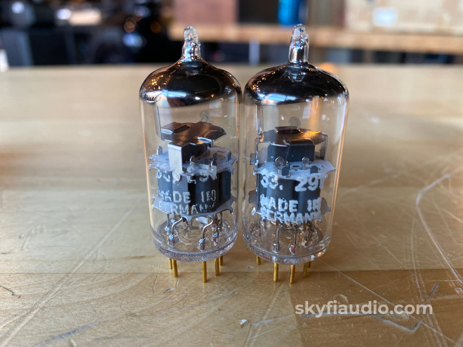 Siemens Cca *Sm* (6922) Germany - Gold Pin Box Plate Tubes Matched Pair Accessory