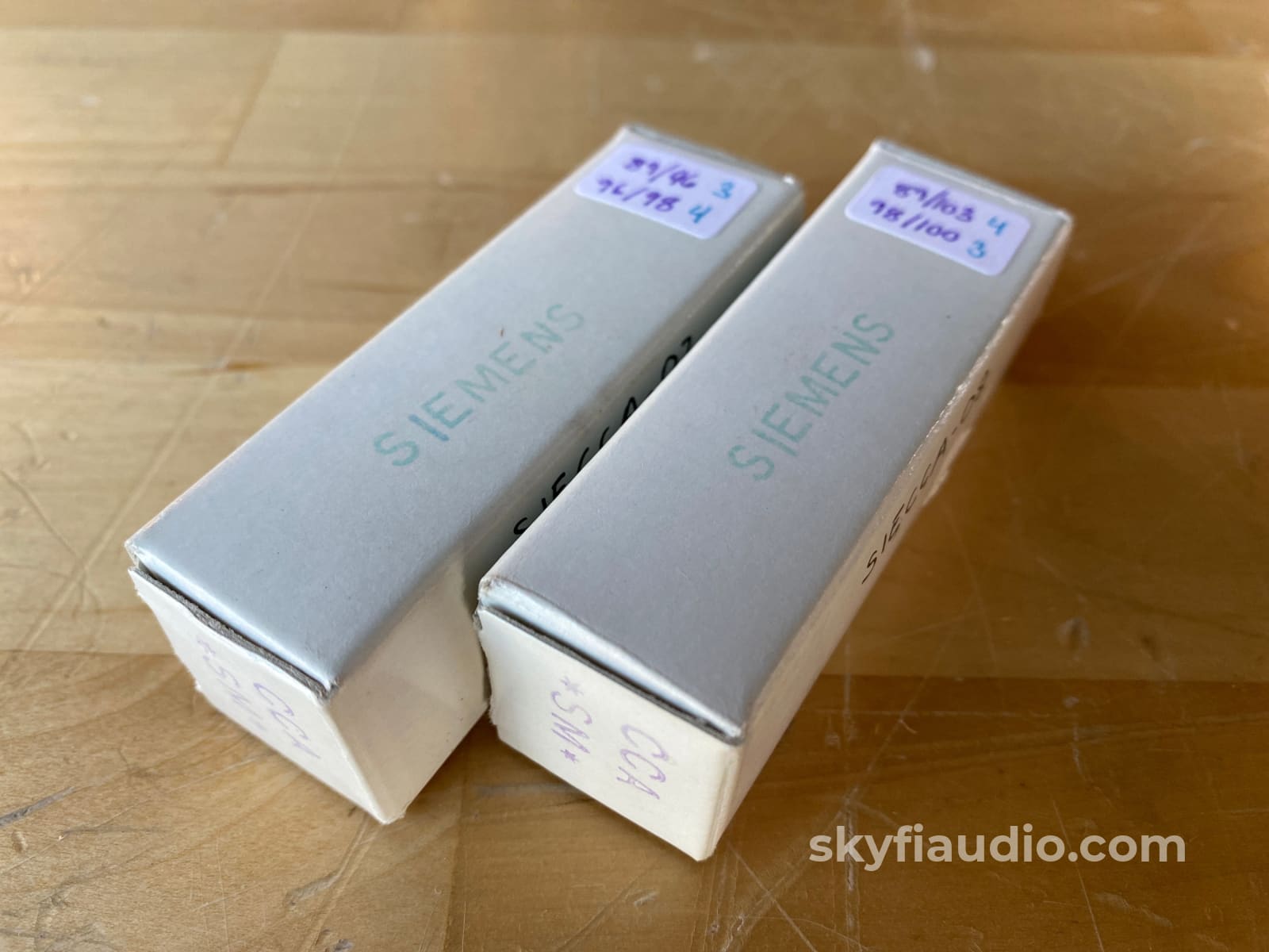 Siemens Cca *Sm* (6922) Germany - Gold Pin Box Plate Tubes Matched Pair Accessory