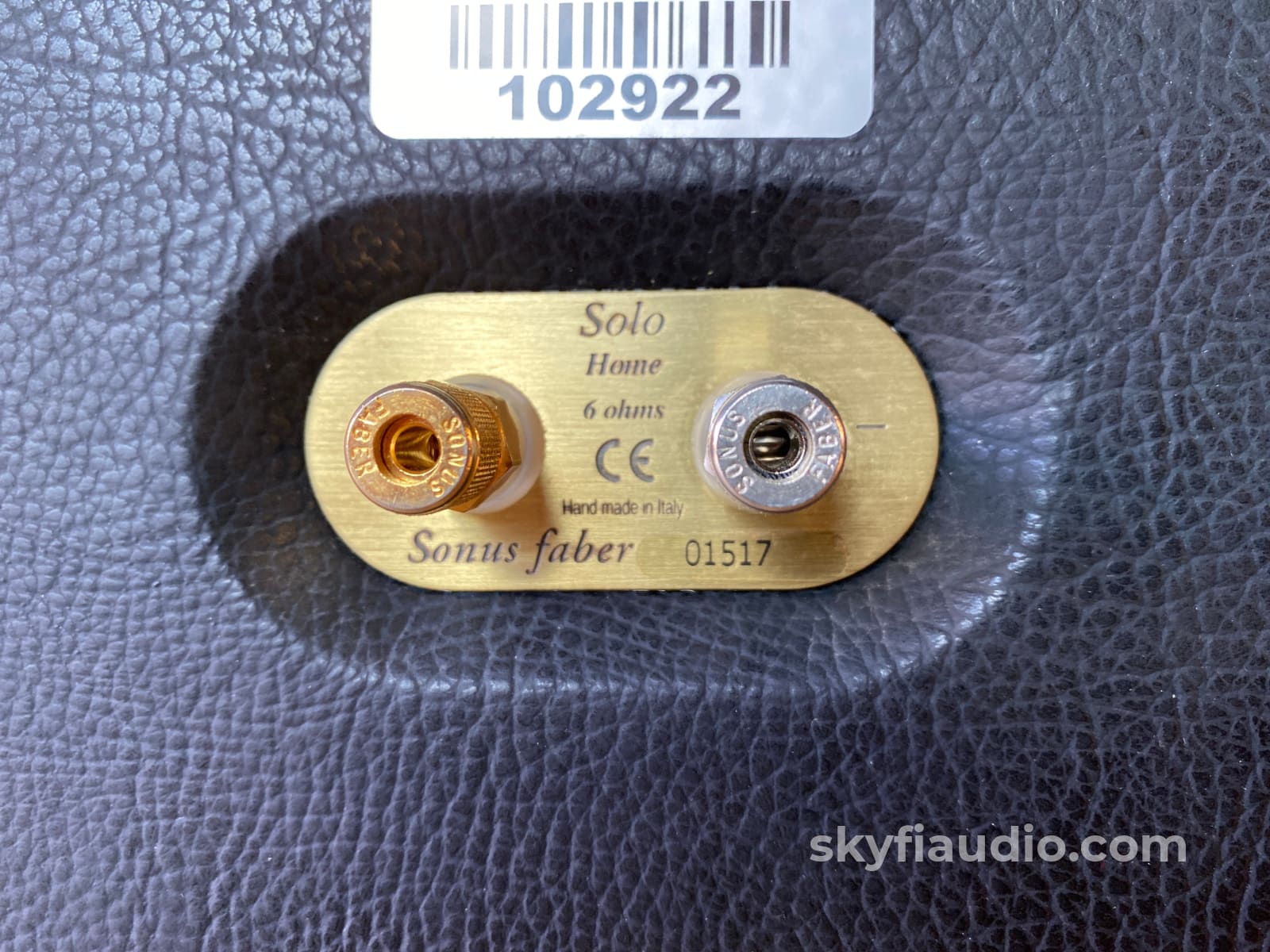 Sonus Faber Solo Home - Leather Bound Center Channel Speaker Speakers