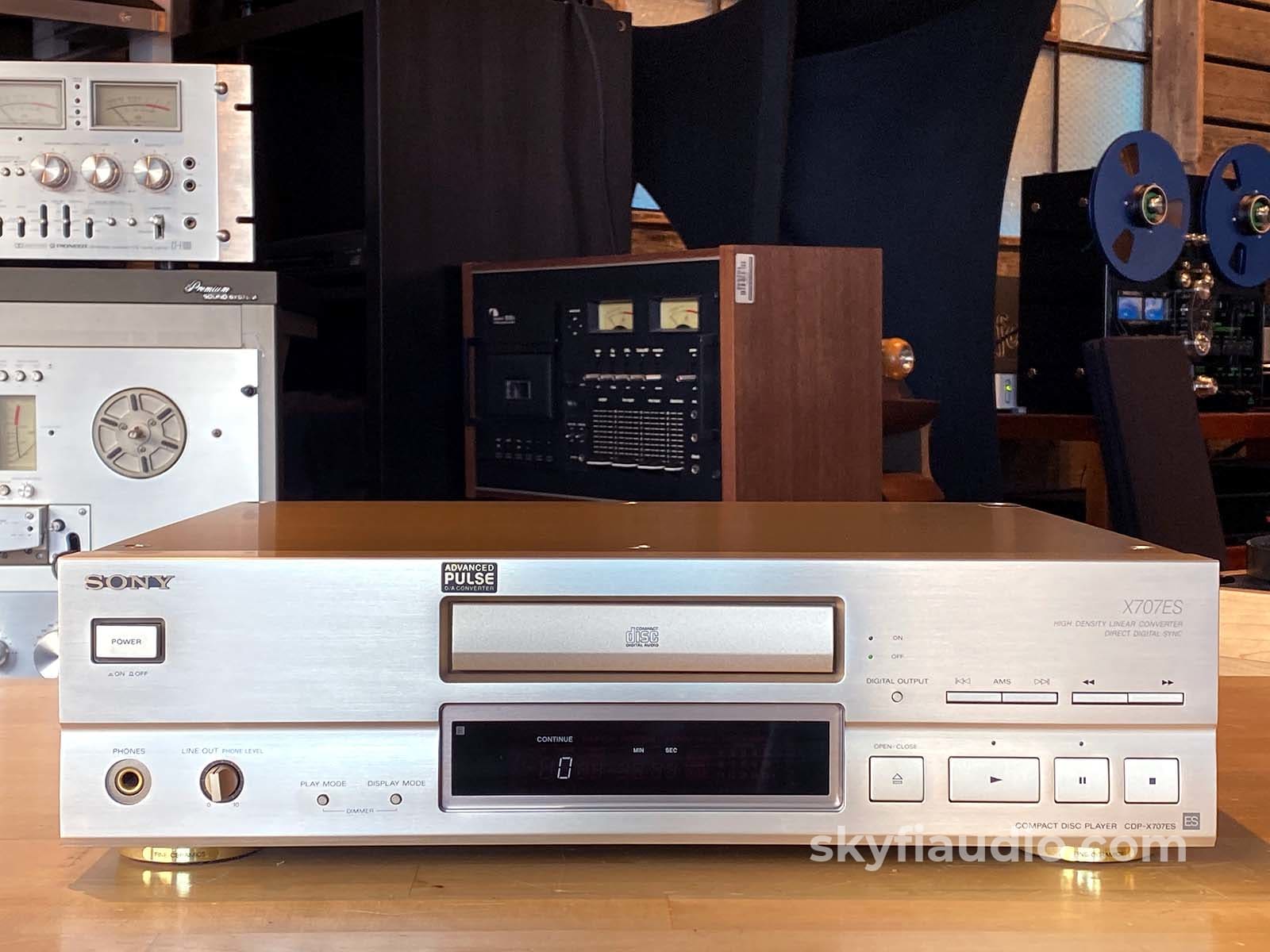 Sony Cdp-X707Es 20-Bit Vintage And Rare Cd Player - See Video + Digital