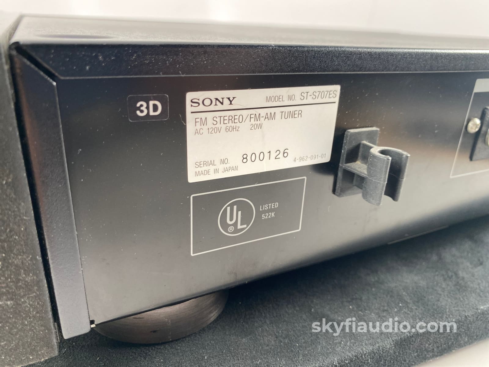 Sony St-S707Es Vintage Es Series Am/Fm Tuner