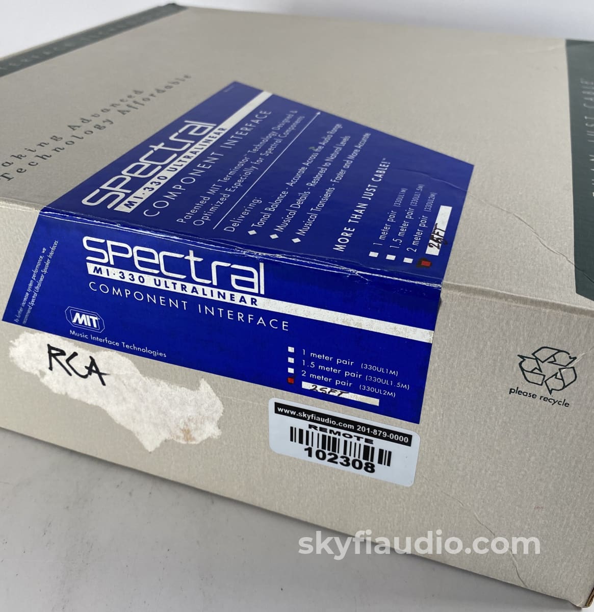 Spectral Mi-330 Ultralinear Rca Interface Cables W/Mit Terminator Technology - 25 Feet Long!