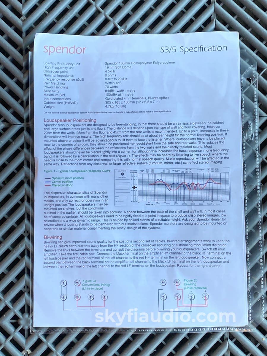 Spendor S3/5 Bookshelf Speakers