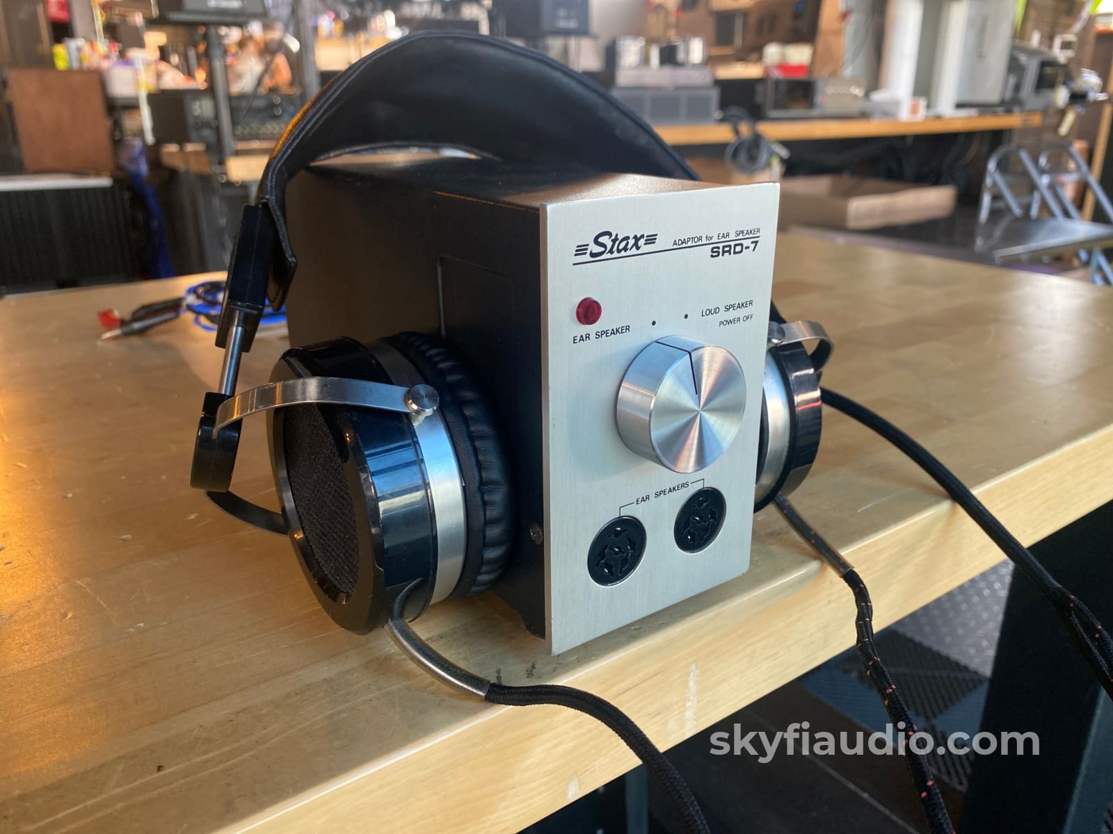 Stax Sr-X Mk3 Vintage Headphones And Srd-7 Amp Accessory