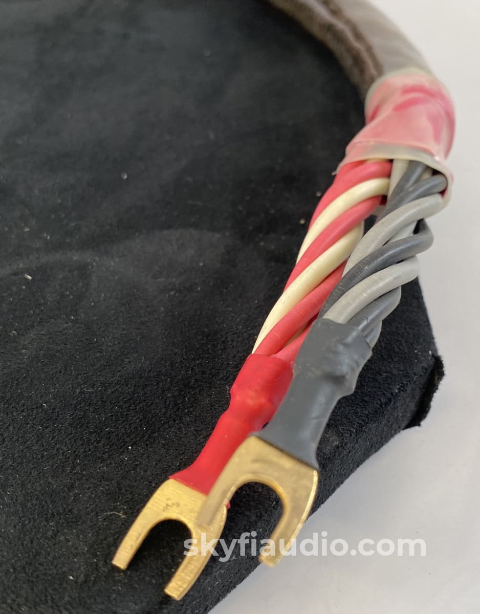 Straight Wire Black Silc Speaker Cables - 1 Meter Length Perfect For Monoblocks