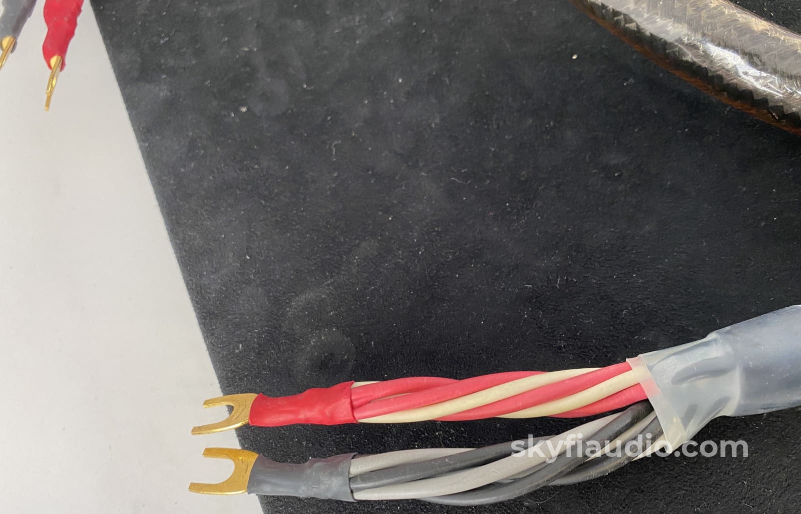 Straight Wire Black Silc Speaker Cables - 1 Meter Length Perfect For Monoblocks