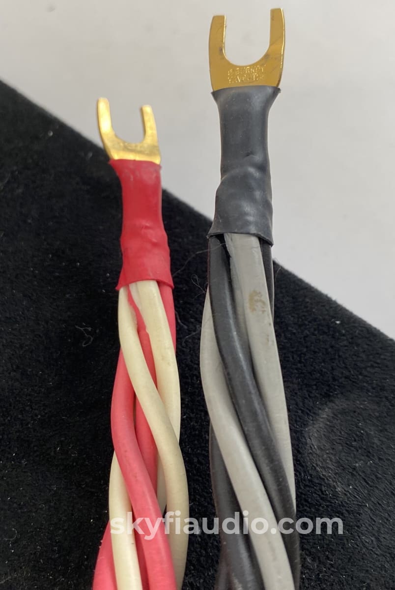 Straight Wire Black Silc Speaker Cables - 1 Meter Length Perfect For Monoblocks