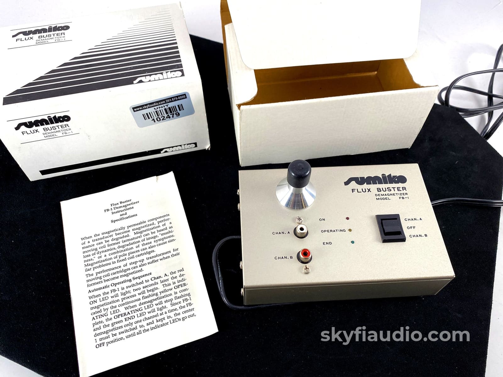 Sumiko Flux Buster Fb-1 - Cartridge Demagnetizer Rare And Complete Accessory