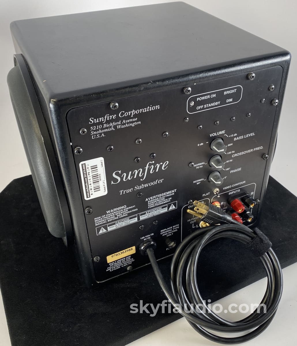 Sunfire True Subwoofer - Working Perfectly Original Box Speakers