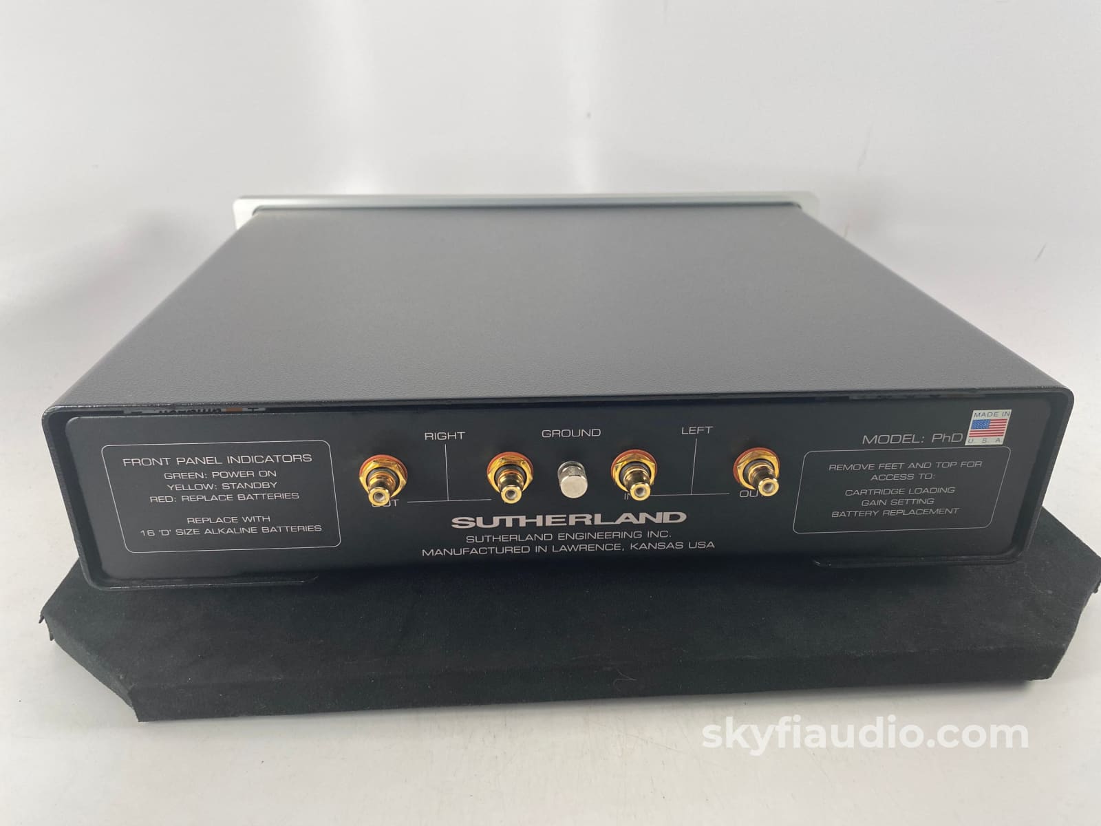 Sutherland Engineering Phd World Class Phono Stage (Battery Powered) Preamplifier