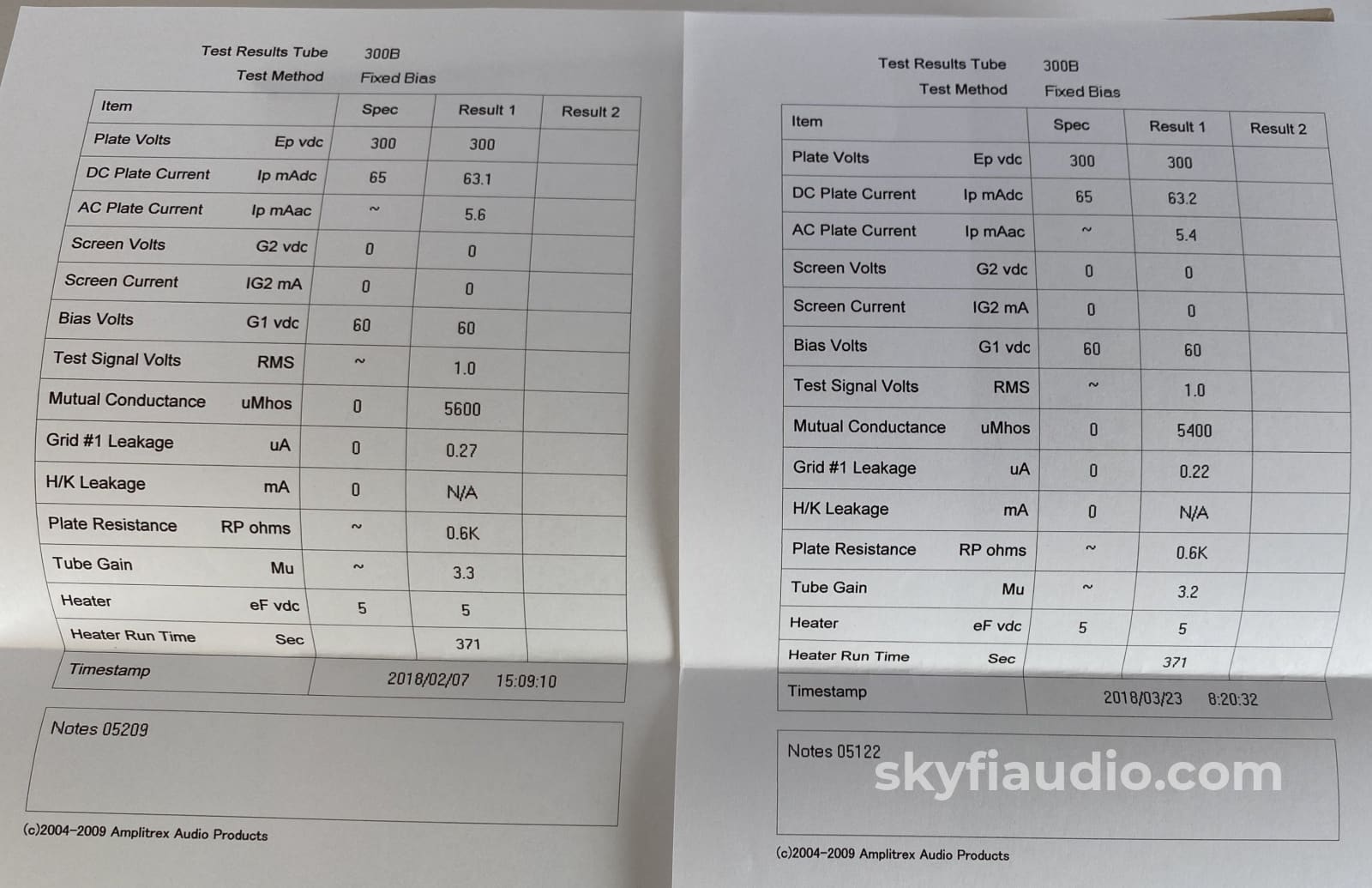 Takatsuki Ta-300B Output Amplifier Tubes - Matched Set As New In Box! Accessory