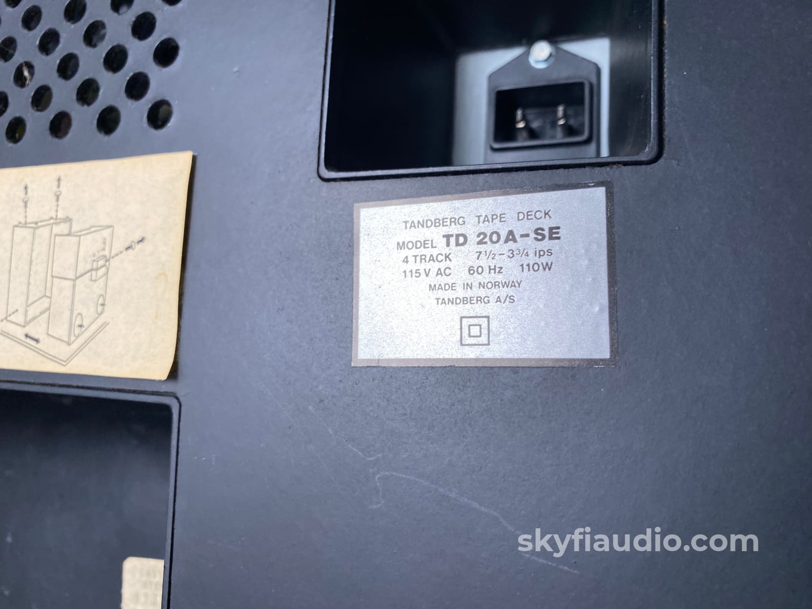 Tandberg Td 20A-Se Reel To Machine 4 Track Survivor Condition Tape Deck