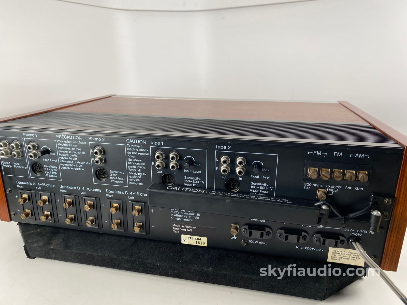 Tandberg Tr-2080 Stereo Receiver Light Restoration Gorgeous And Collectable Vintage Piece Integrated