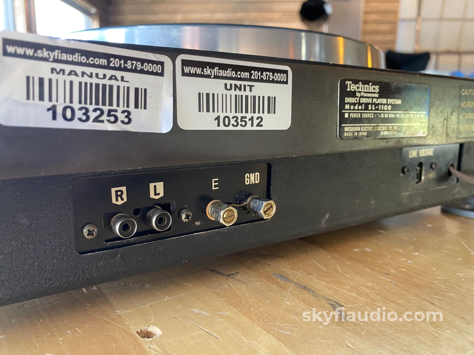 Technics Sl-1100 Vintage Direct Drive Turntable With Rega Tonearm