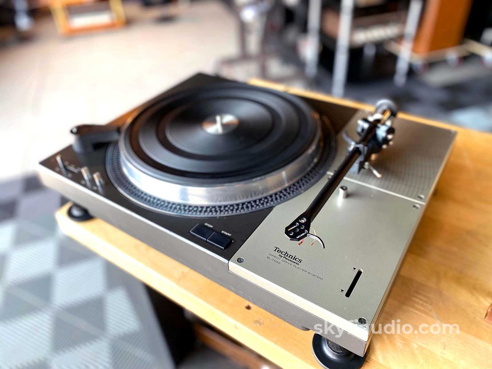 Technics Sl-1100 Vintage Direct Drive Turntable With Rega Tonearm