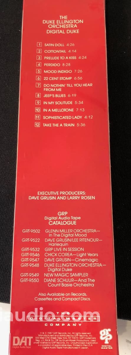 The Duke Ellington Orchestra - Digital New Pre-Recorded Dat Tape Music