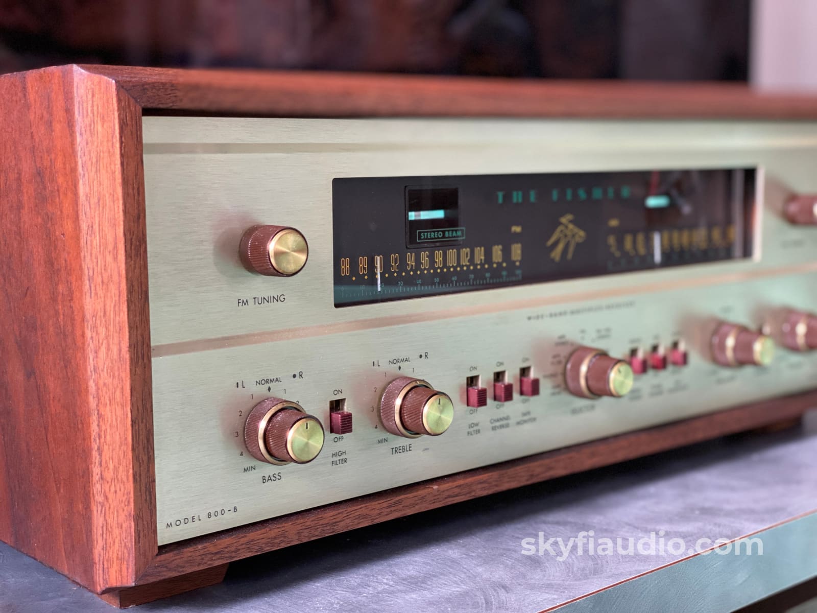 The Fisher 800-B - Fully Restored Am/Fm Tube Receiver Dual Magic Eyes! Integrated Amplifier