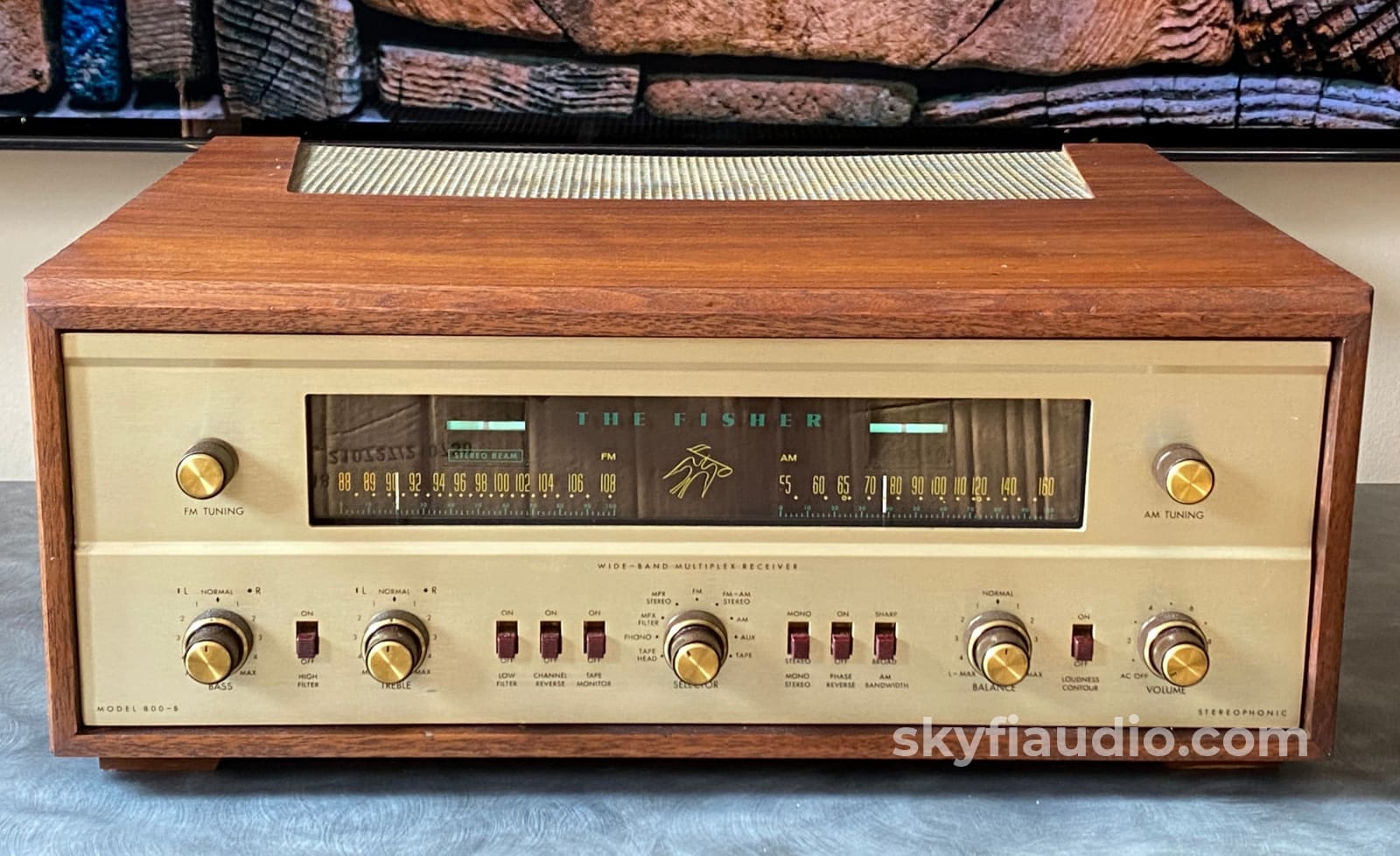 The Fisher 800-B - Fully Restored Am/Fm Tube Receiver Dual Magic Eyes! Integrated Amplifier