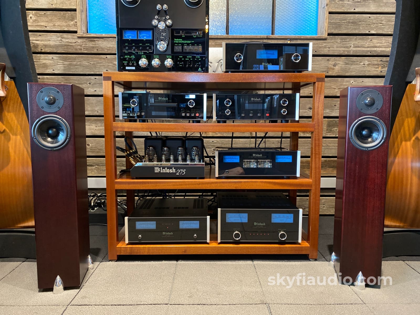 Totem Hawk Floorstanding Speakers - Deep Mahogany Finish