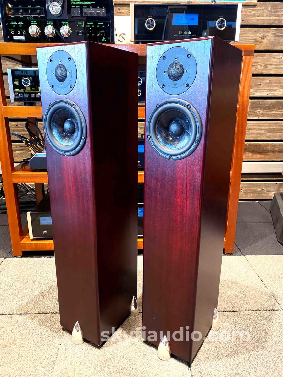 Totem Hawk Floorstanding Speakers - Deep Mahogany Finish
