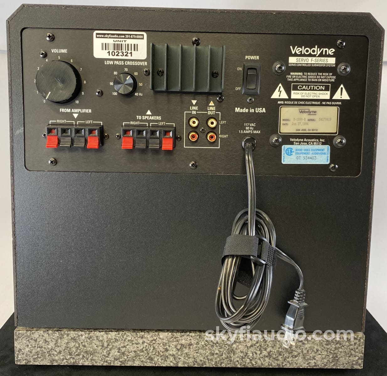 Velodyne Servo F-1000 - 10 Subwoofer Speakers