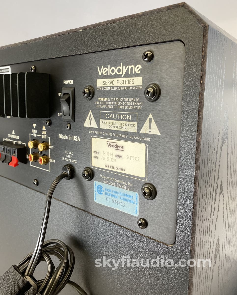 Velodyne Servo F-1000 - 10 Subwoofer Speakers