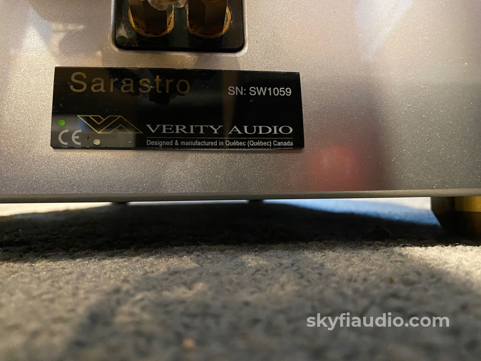 Verity Audio Sarastro 3-Way Speakers In Special Order Silver Finish Rare Aluminum Ribbon Tweeters!