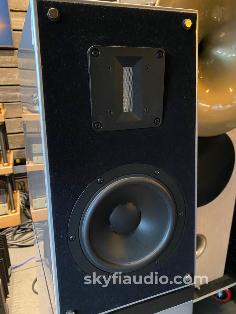 Verity Audio Sarastro 3-Way Speakers In Special Order Silver Finish Rare Aluminum Ribbon Tweeters!