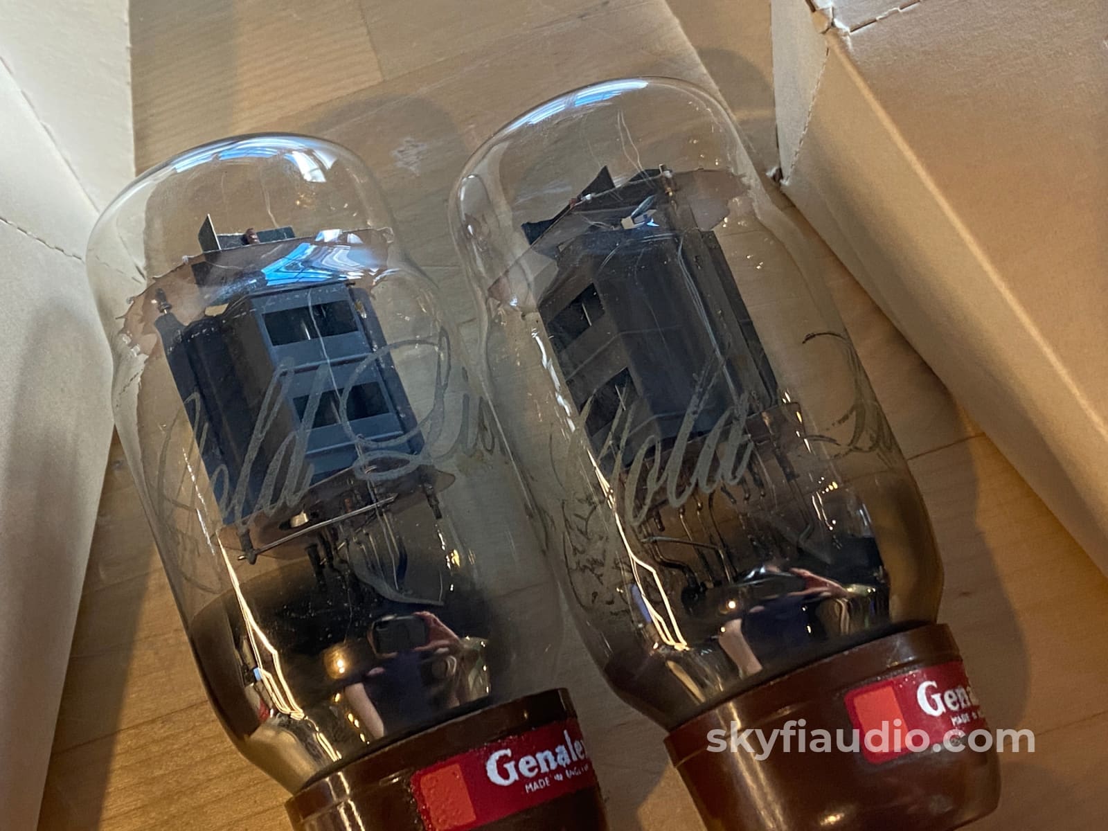 Vintage Original Genalex Gold Lion Kt66 Tubes - Strong Testing Matched Pair Boxes Ue Accessory