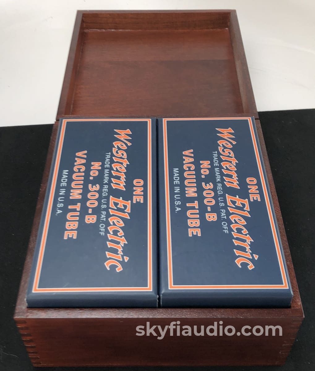 Western Electric No. 300-B Re-Issue Nos Tubes - New Matched Pair (Set 1 Of 3) Accessory