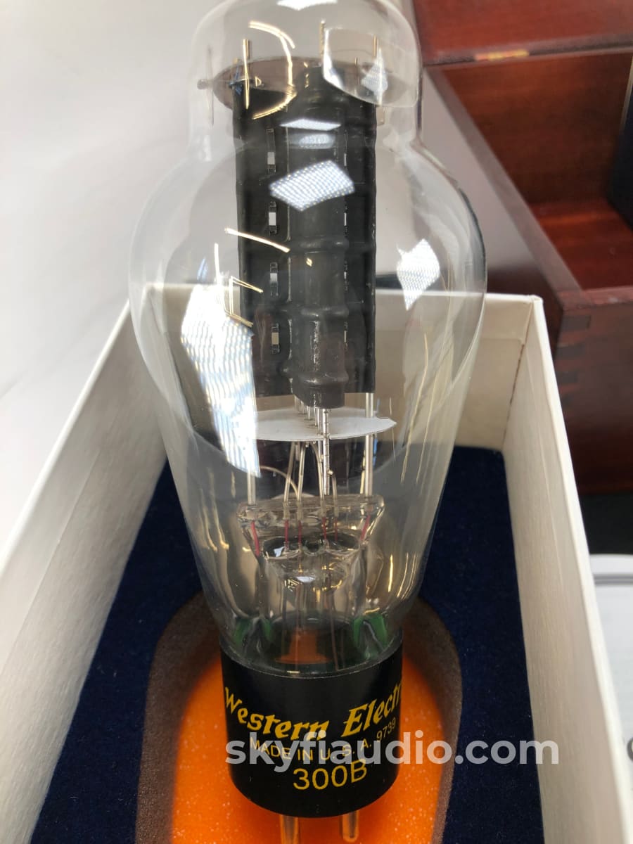 Western Electric No. 300-B Re-Issue Nos Tubes - New Matched Pair (Set 1 Of 3) Accessory