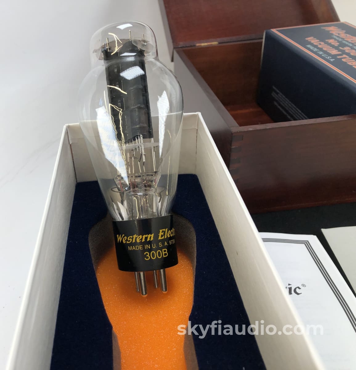 Western Electric No. 300-B Re-Issue Nos Tubes - New Matched Pair (Set 1 Of 3) Accessory