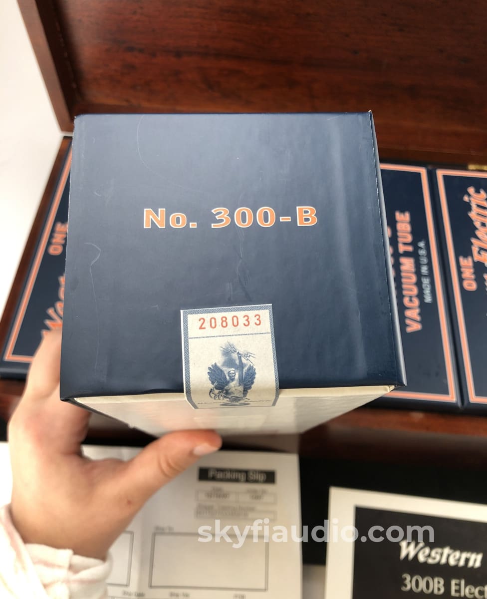 Western Electric No. 300-B Re-Issue Nos Tubes - New Matched Quad Set (Set 1 Of 2) Accessory