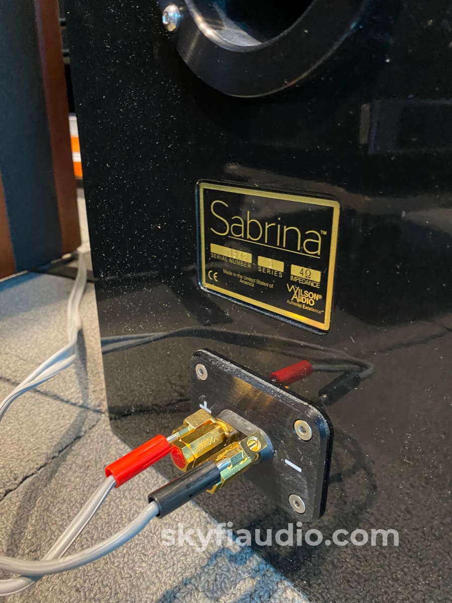 Wilson Audio Sabrina Speakers In Gloss Black