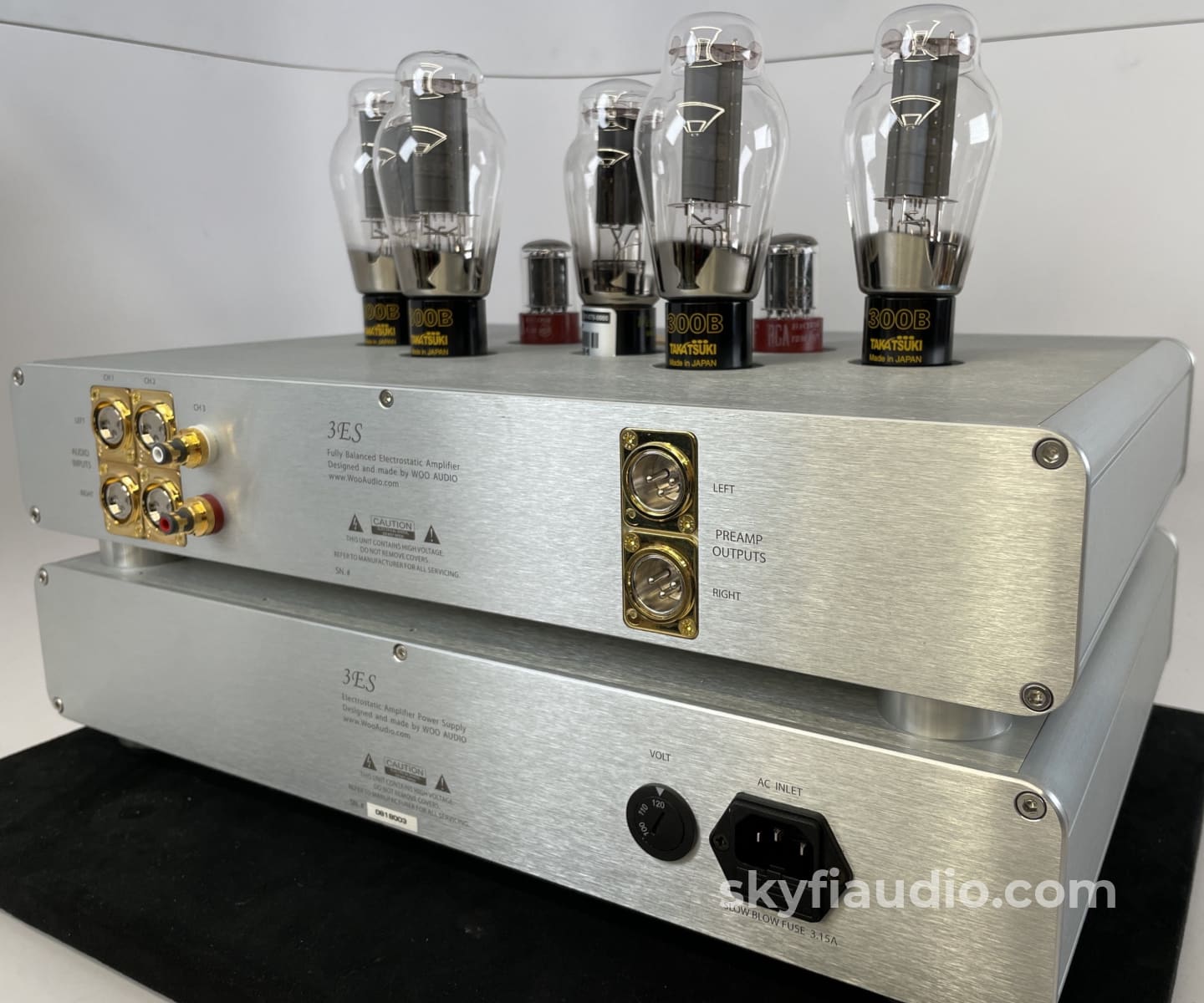 Woo Audio 3Es Elite Headphone Amplifier W/Massive Upgrades And Stax Sr-009 Headphones