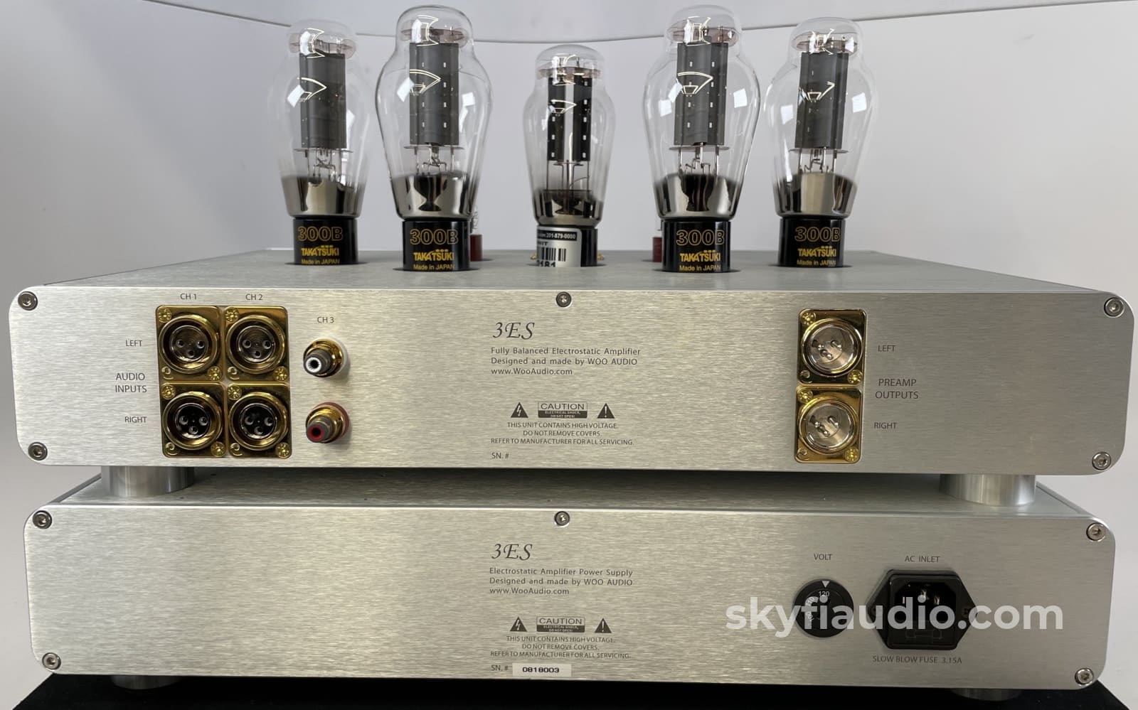 Woo Audio 3Es Elite Headphone Amplifier W/Massive Upgrades And Stax Sr-009 Headphones