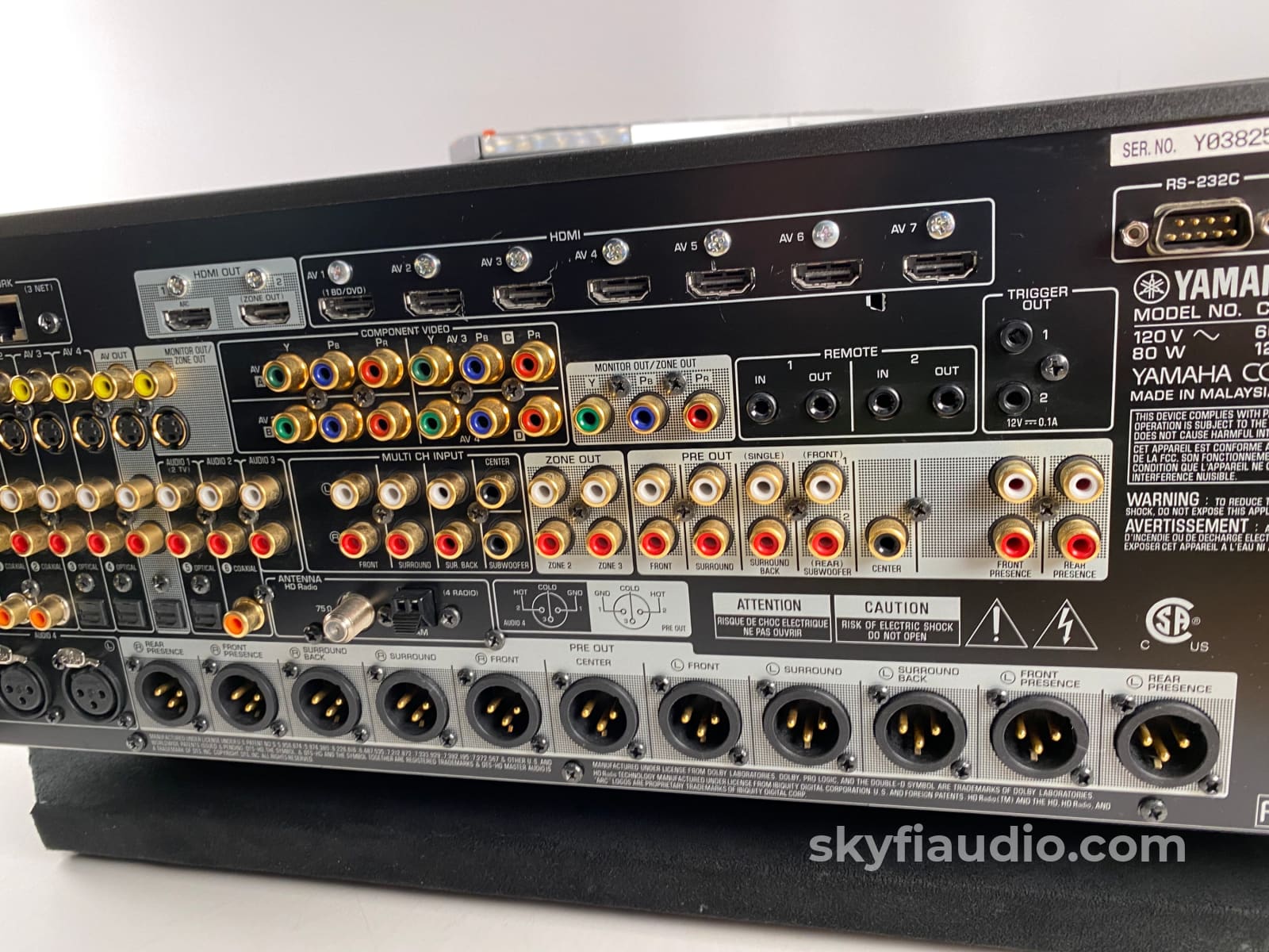 Yamaha Cx-A5000 Home Theater Processor With Balanced Audio And Ess Dacs Preamplifier