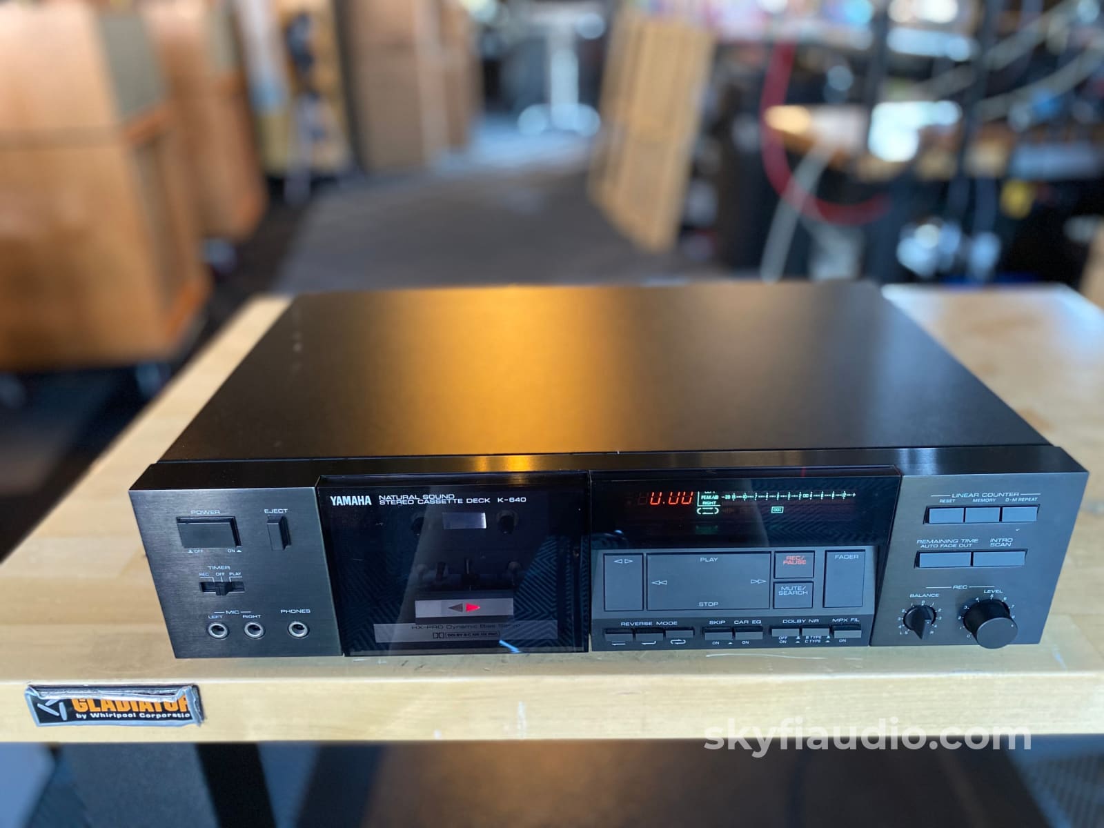 Yamaha K-640 Auto Reverse Cassette Deck - Tested And Working Great Tape