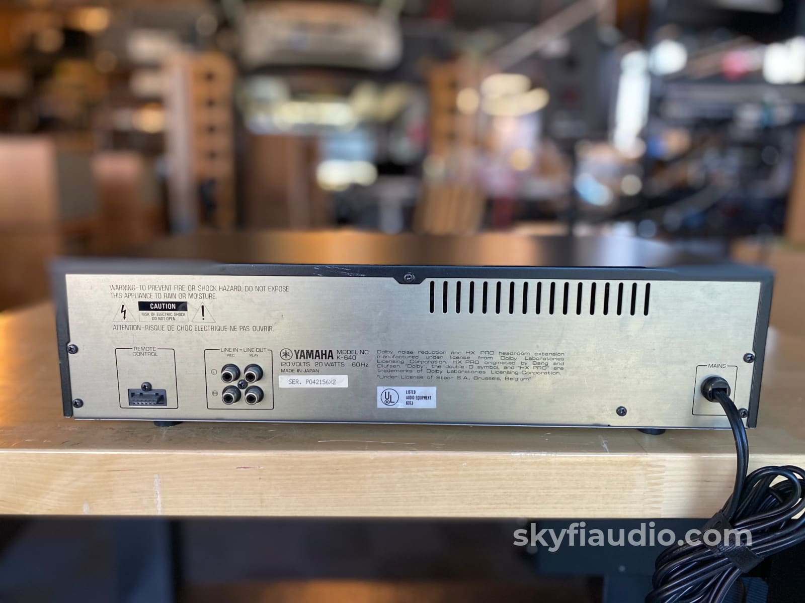 Yamaha K-640 Auto Reverse Cassette Deck - Tested And Working Great Tape