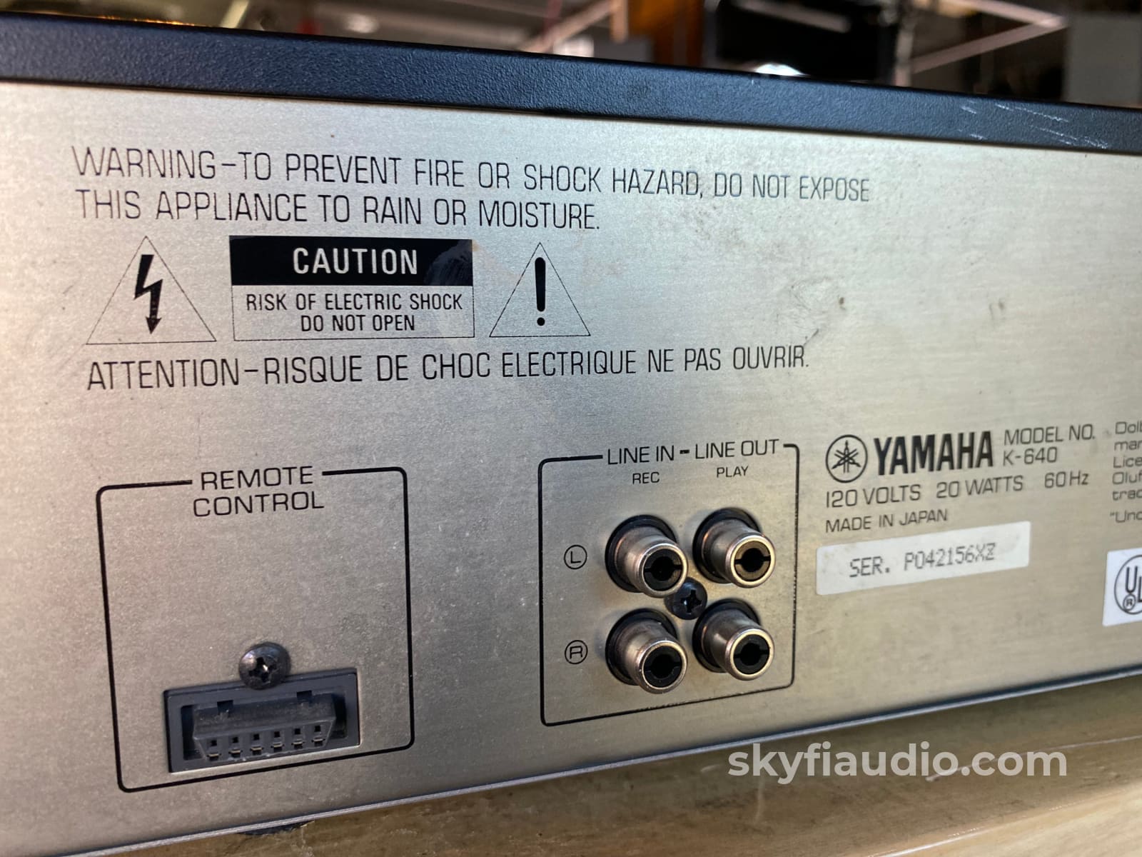 Yamaha K-640 Auto Reverse Cassette Deck - Tested And Working Great Tape