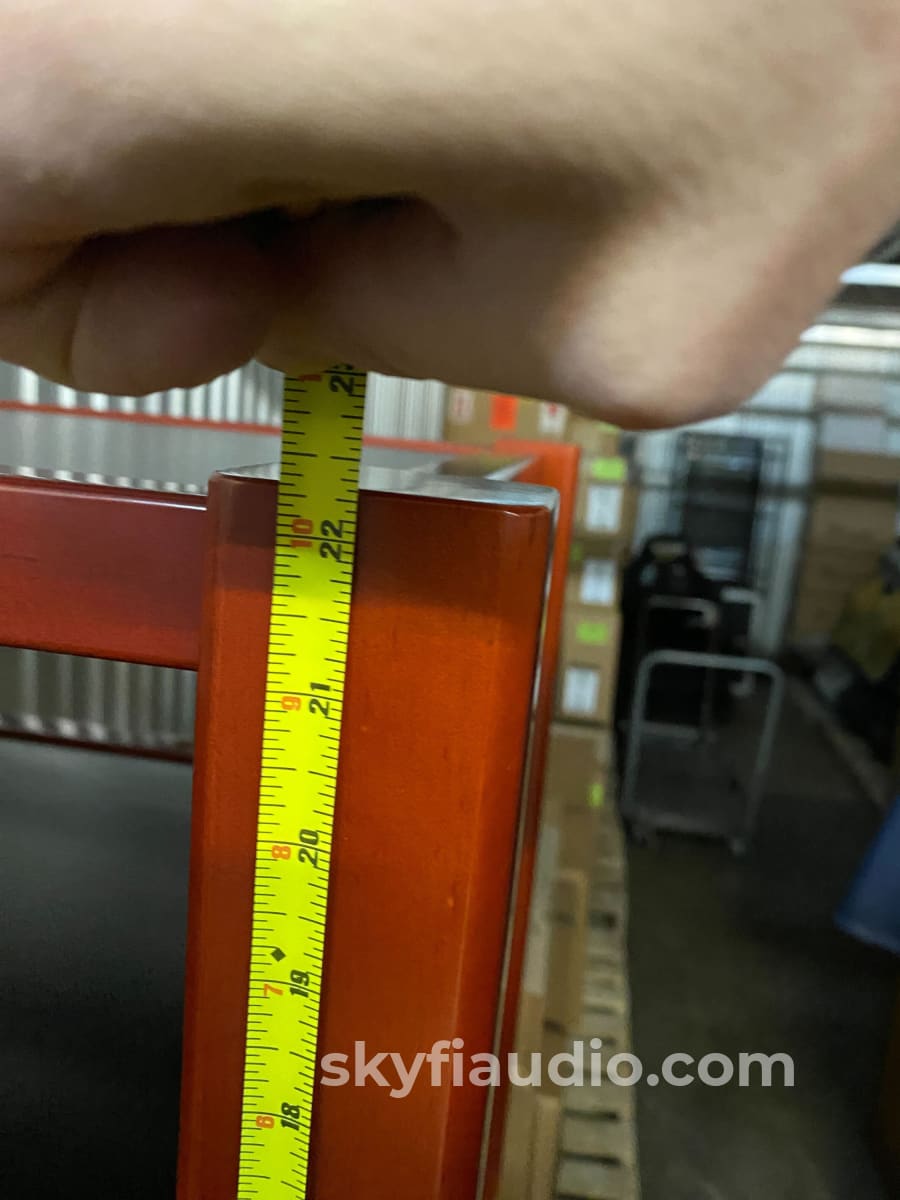 Zoethecus 3 Shelf Rack In Dark Red Wood With Spikes Accessory