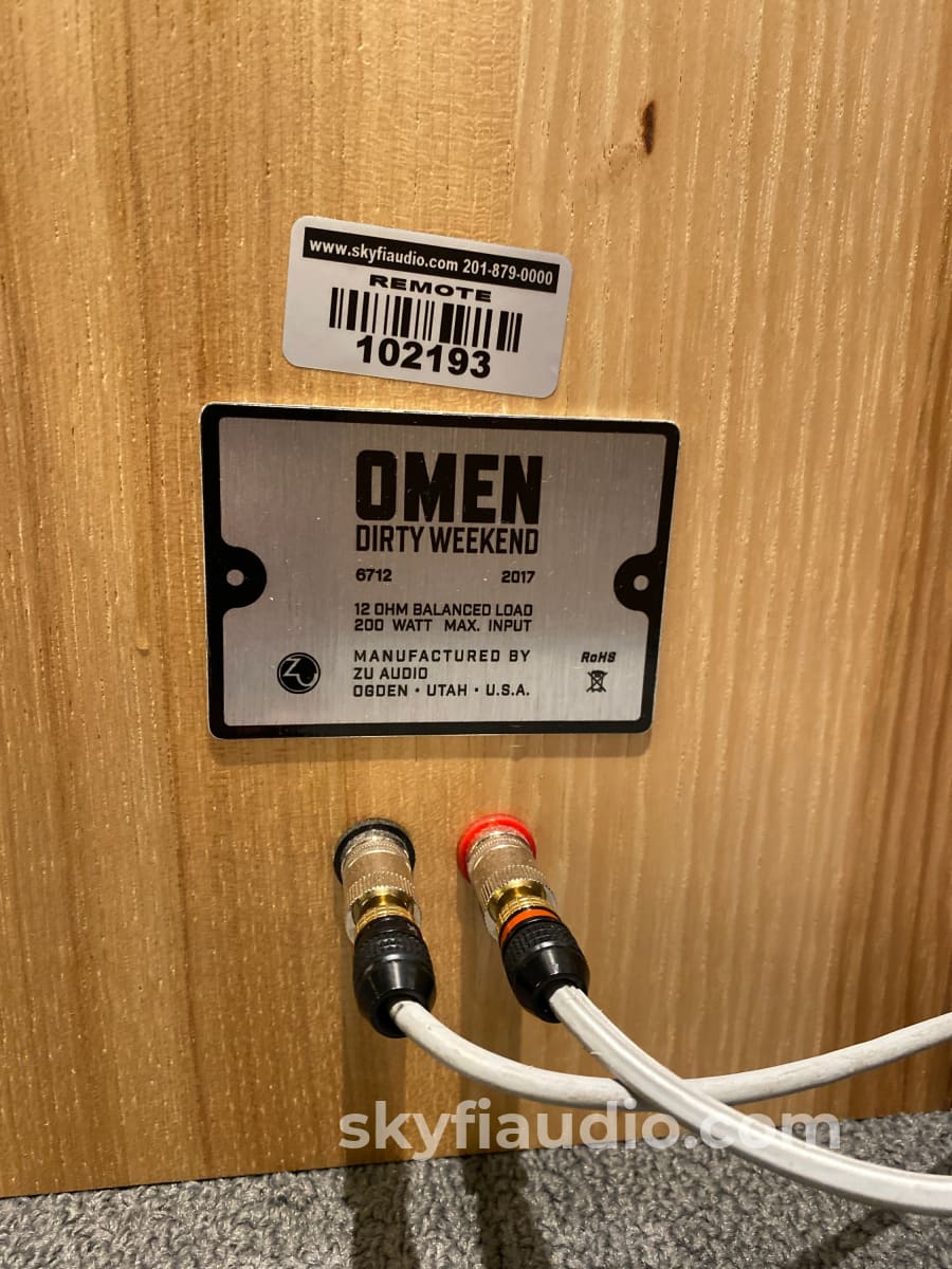 Zu Audio Omen Dirty Weekend In Rustic Hickory Speakers