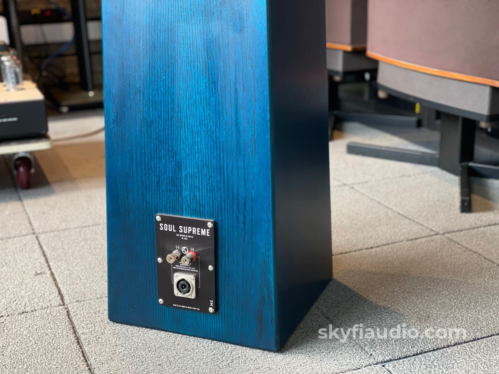 Zu Audio Soul Supreme In Deep Teal Hickory - Gorgeous! Speakers