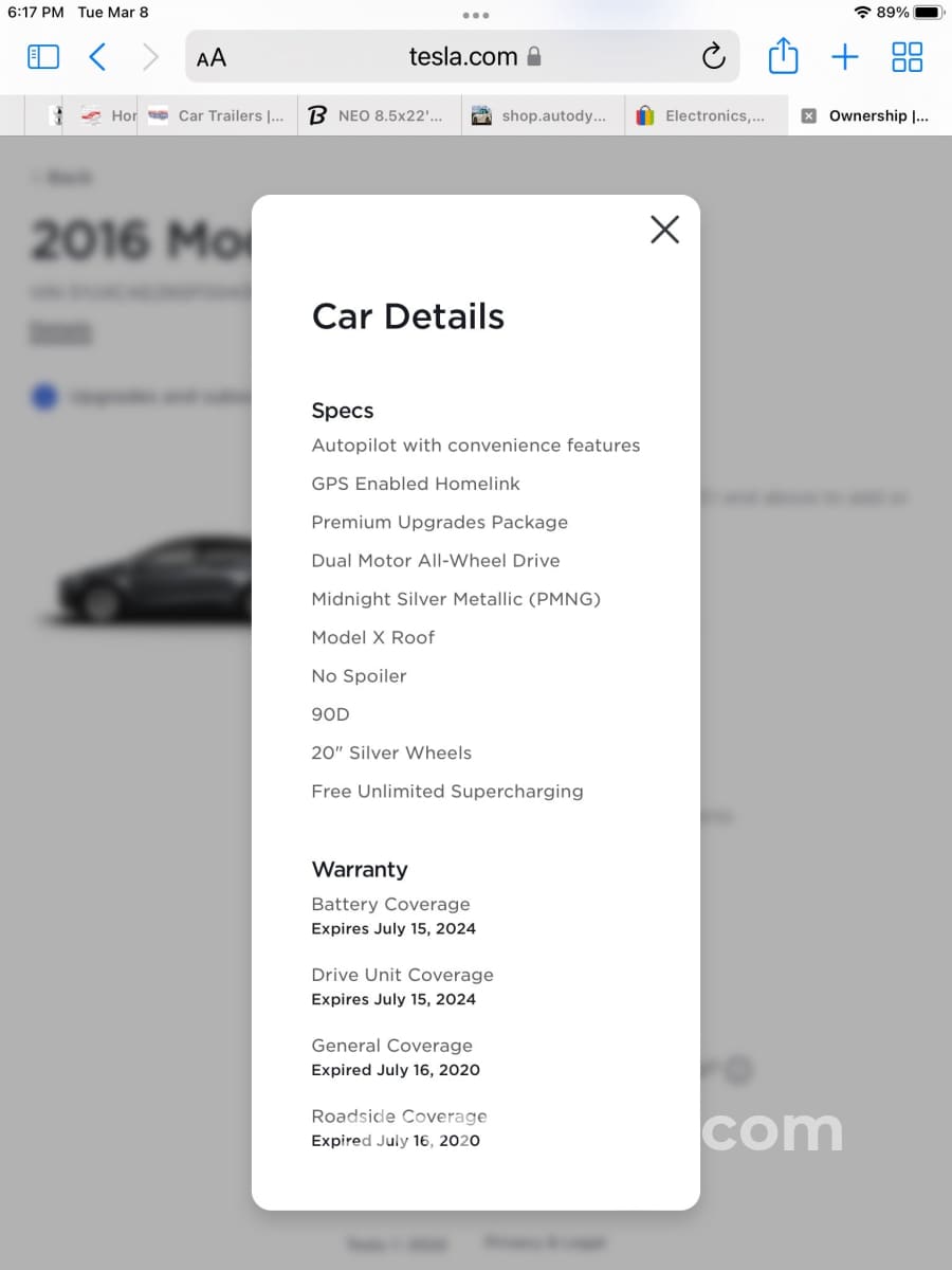 2016 Tesla Model X 90D Midnight Silver Metallic Heavily Optioned $115K+ Msrp Vehicle