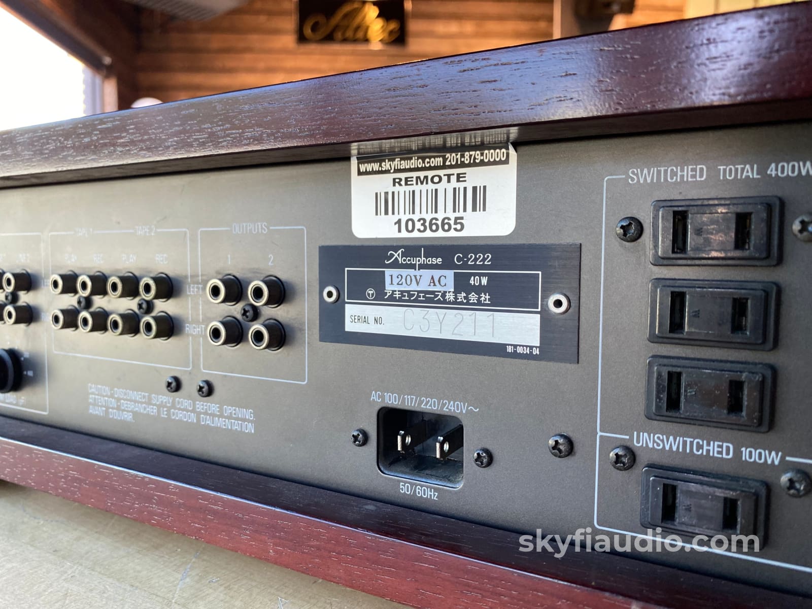 Accuphase C-222 Analog Preamp with Dual Phono - Japanese Gold!