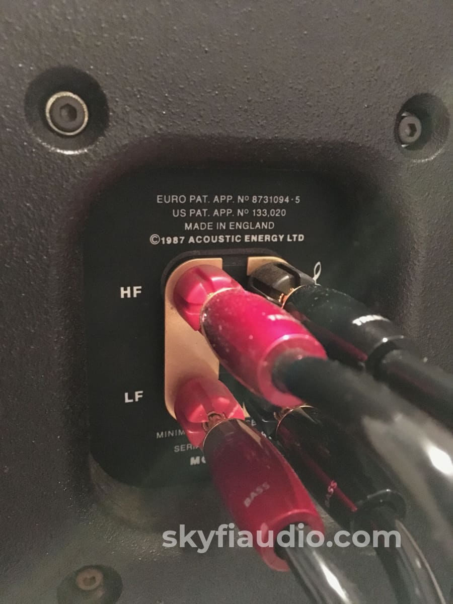 Acoustic Energy Ae-1 Speakers With Matching Stands