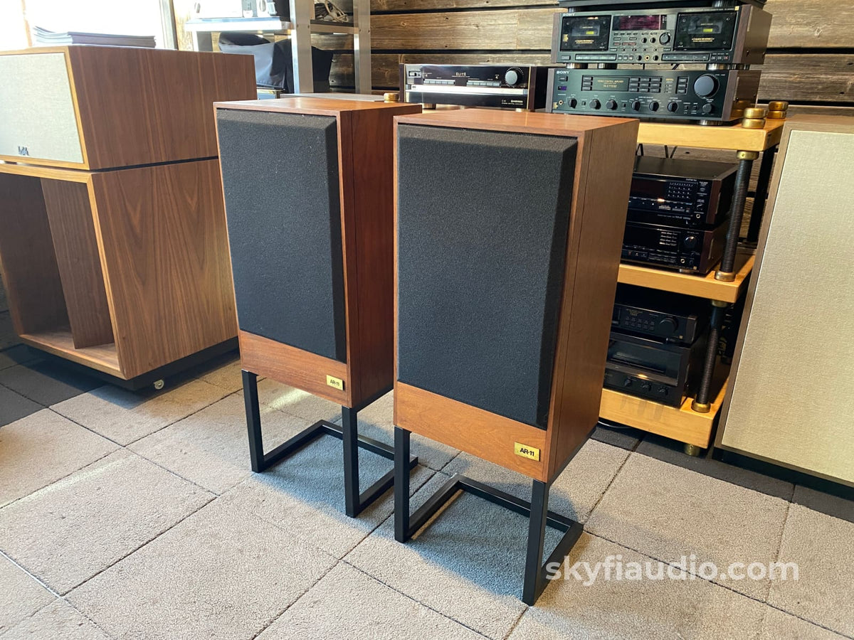Acoustic Research Ar-11 Vintage Speakers - Refoamed W/Stands