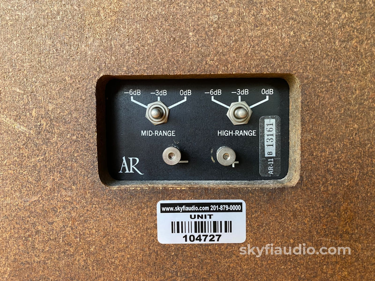 Acoustic Research Ar-11 Vintage Speakers - Refoamed W/Stands