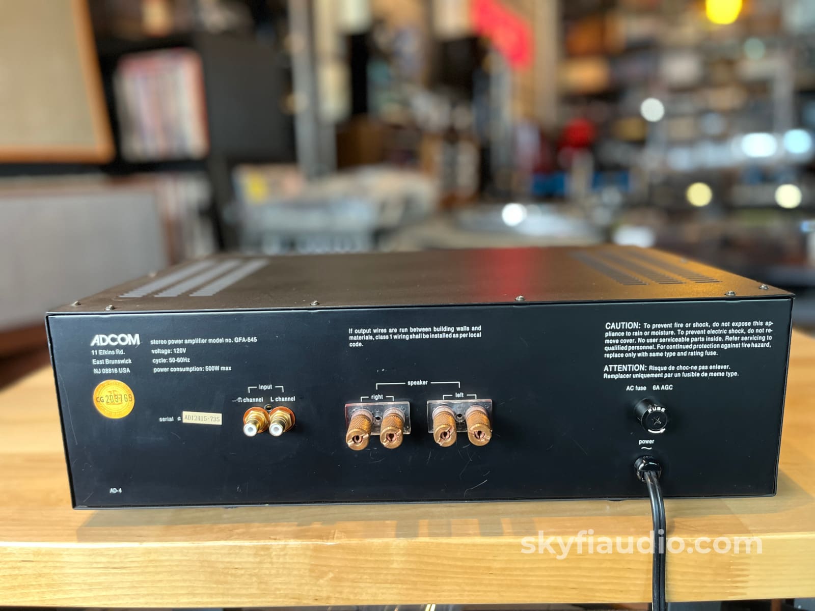 Adcom GFA-545 Solid State Amplifier - Upgraded by Musical Concepts - Amplifier